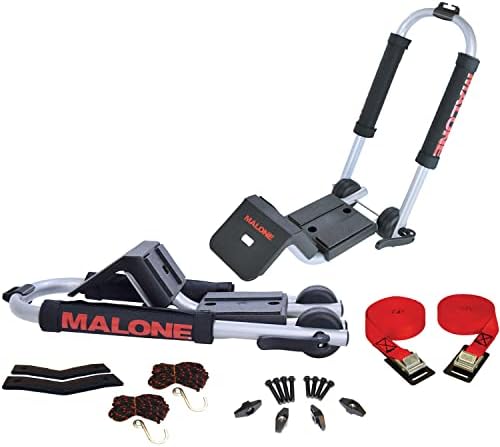 Malone Downloader dobrável J-estilo J Universal Car Rack Kayak Carrier com linhas de arco e severo