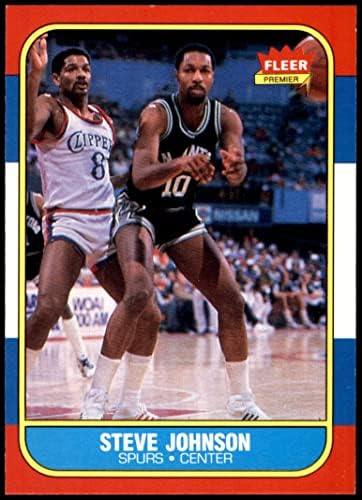 1986 Fleer 55 Steve Johnson San Antonio Spurs NM/MT Spurs Kentucky
