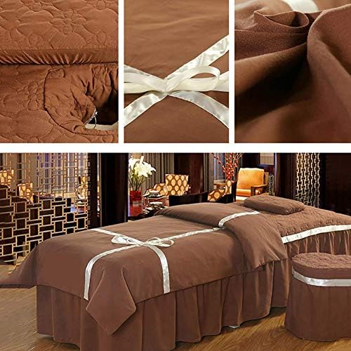 Zhuan Massage Sheet Staffs com descanso de rosto, camas de massagem saia travesseiro