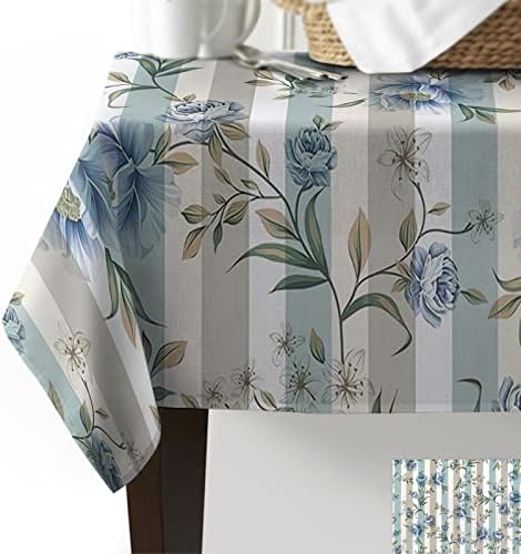 Toalhas de mesa florais de primavera para retângulo de 53 x 70 polegadas de mesa, algodão de tecido de tecido para linho para cozinha