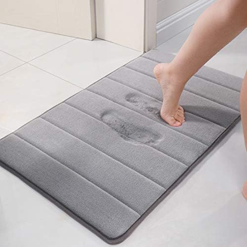 DMAXUN Memória espuma de tapetes de banho macio e não deslizante, tapetes secos rápidos absorventes para o banheiro da cozinha