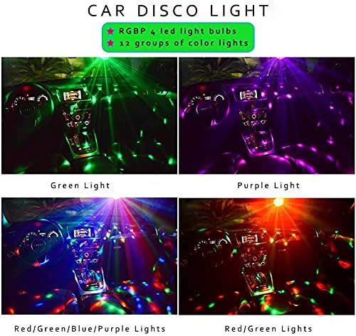 Mini Car Party Disco Bateria de Bateria Operada por Luzes de disco