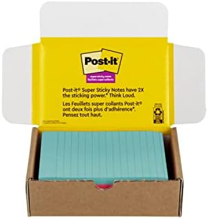 Post-It Super Sticky Notes, 4x6 pol.
