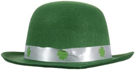Green St. Patrick/s Felty Derby Hats, 11,25x9.75x4.75 pol.