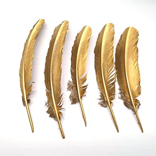 10/500pcs de penas de ganso de prata de ouro/penas de pato Diy peru faisão plumas de casamento decoração de hapsafraft acessórios