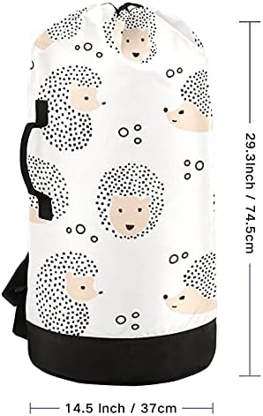 Bolsa de lavanderia de padrões de ouriço de desenho animado
