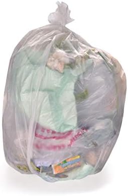 Sacos de lixo de 55 galões de 55 galões, sacos de empreiteiros de 3 mil de serviço pesado, lixo grande de 55-60 galões de lata