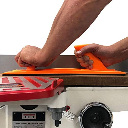 Segurança Bloco de push de madeira e push pacote de pau 5 peças definidas na cor laranja de segurança, ideal para marceneiros e uso
