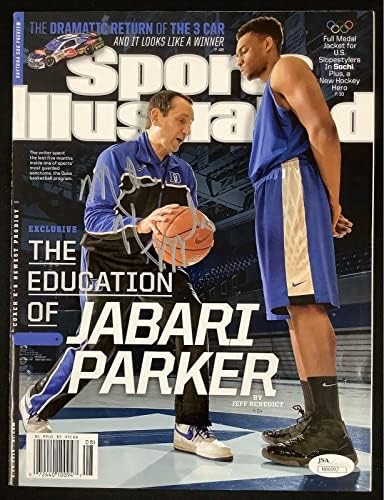 Mike Krzyzewski assinou a Sports Illustrated 24/24/14 Nenhum Label Duke Couch K Auto JSA - Revistas autografadas da faculdade