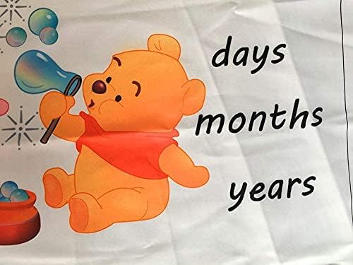 Baby Montal Milestone Blanket Photo Recém -nascido Adeços Botões de Cenário Personalizado Amarelo Urso Urso Rosa Bolsas
