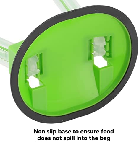Suporte folggy ajustável de 4 peças, suporte de bolsa de congelador com mãos livres com base não deslizante para cozinha