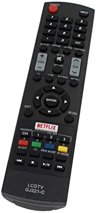 Substituição para controle remoto de TV GJ221 nítido compatível com a televisão Sharp LC-32LE450U