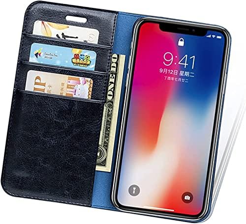 Coepmg Caixa da carteira para iPhone 13/13 Pro/13 Pro Max, capa de couro de flip magnética com slots de cartas Kickstand e proteção à câmera TPU Interior