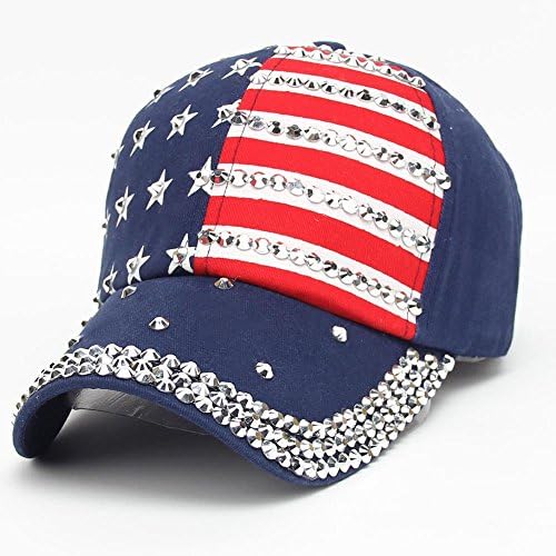 Cap de beisebol da moda unissex Snapback Rhinestones Hip Hop Caps Homens Mulheres Casual Casual Protection Trucker Hat ajustável