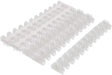 X-DREE 5 PCS 380V 30A 2-4mm2 Cabo 2 Linha 12 Portas Terminal Bloqueio Terminal Block Strip (5 unidades 380 ν 30a 2-4mm2 Cabo 2 12