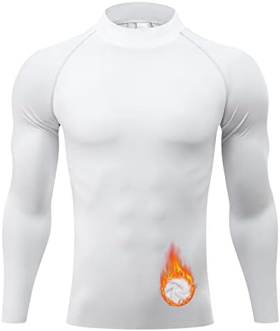 Camisa térmica de camisa térmica de pescoço de tartaruga de Tesuwel