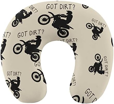 Got Pillow Motorcross Racing Pillow Pillow, travesseiro lavável macio de Motorcross, travesseiro em forma de U para viagens