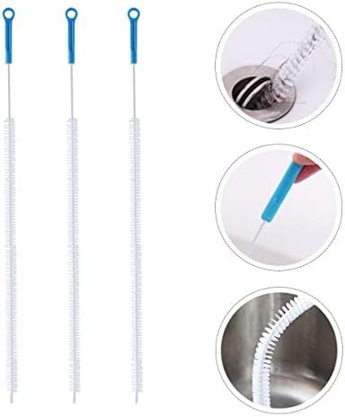 Zerodeko 15 PCs Pia universal de tubulação de pia de limpeza de limpeza em espiral nylon Cleaner