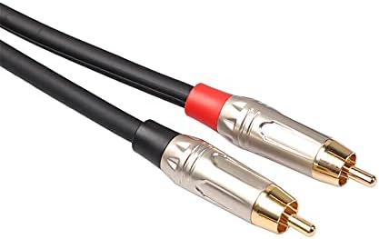 1Cabo de áudio VN 2 RCA Male a 2 XLR Cable para AV Plug Dual XLR Dual RCA