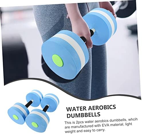 Besportble 2pcs halteres flutuantes exercícios aquáticos halteres aquáticos Aeróbicos de água de água de água azul