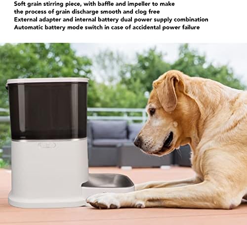 Alimentador automático de cães, dispensador automático de cães dispensadores de alimentos cronometráveis ​​destacáveis