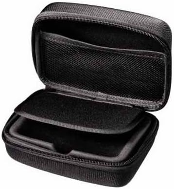 Navitech Black Hard Eva Nylon Proteção Tough Transport Case Compatível com o TomTom One XL 325.S e 325 Case de 4,3