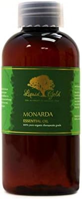 4,4 oz premium monarda Óleo essencial líquido ouro puro aromaterapia natural orgânica