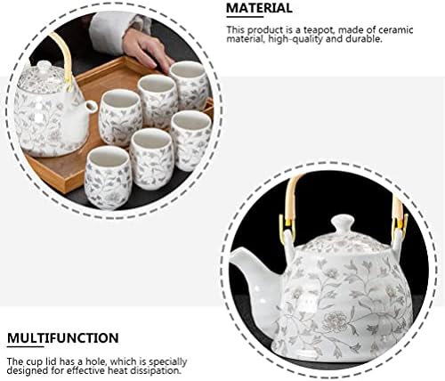 Happyyami Tea Pote Tea Pote de chá Pote de chá vintage Belém de cerâmica com infusser porcelana Chaleira japonesa Chaleira