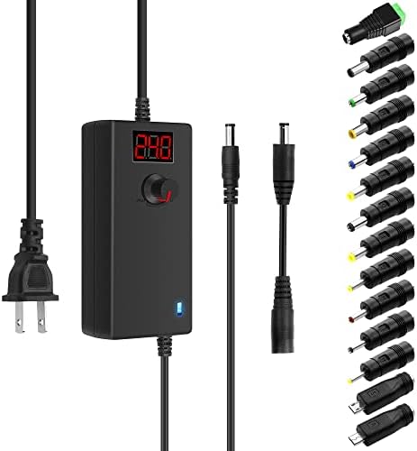 Adaptador AC ACLOROL 24V 1A Adaptador de energia universal 24W 15V 12V 9V 6V 3V 1A 800mA 500MA 1000mA Ajuste Ajuste Ajuste Ajuste Chargers Universal 14 plugues 100-240V AC a DC 3V ~ 24V com conversor de polaridade