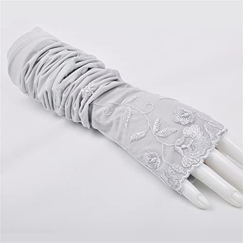 Luvas de meio-de-dedos pdgjg lacas de verão femininas Mangas de mangas de braço de mangas de braço de gelo