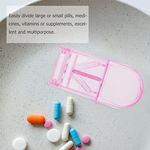 IPLUSMILE 2PCS cortador e divisor com distribuidores pílulas de pílulas de vitaminas comprimidos de segurança Medicamento Medication