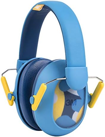 Proteção auditiva de 3M para crianças, proteção auditiva para crianças com fábrica ajustável, proteção auditiva em vermelho e crianças, proteção auditiva para crianças com faixa de cabeça ajustável, azul