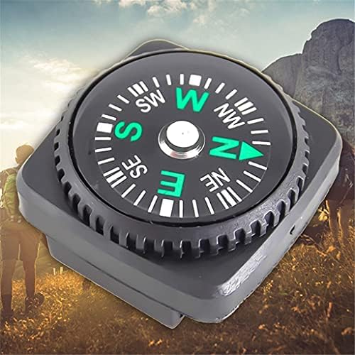 Lukeo 5pcs Mini relógio Strap Button Compass para Bracelelet Sobrevivência Mini Bolso Pocket Compass ao ar livre Acessórios para camping