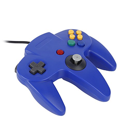Controlador de jogo, Ocday Game Controller Joystick para Nintendo 64 N64 Sistema Deep Blue Pad Mario Kart