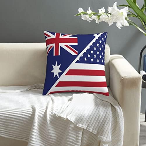 Kadeux American e Australian Flags Pillow Insere