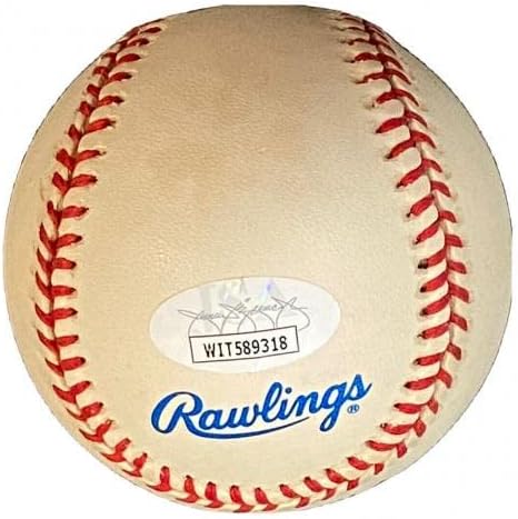 Dennis Eckersley assinou a série de divisão de 1996 raro logotipo de beisebol JSA testemunha l @@ k - beisebols autografados