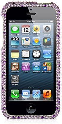 Dream Wireless Full Diamond Case para iPhone 5/5s - embalagem de varejo - Purple Heart