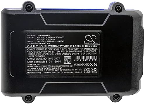 Battery Replacement for Kobalt 0856455 KHD 524B-03 1518740 KHB 4124b-03 KDD 524B-03 KXHD 124B-03 KDP 524B-03 KRAD 1224B-03