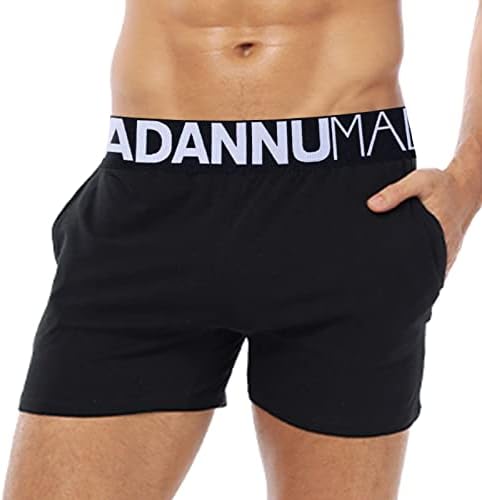 Roupa íntima BMISEGM Para homens homens de verão, encaixe de tamanho grande em casa shorts finos de algodão casual calça integral masculino