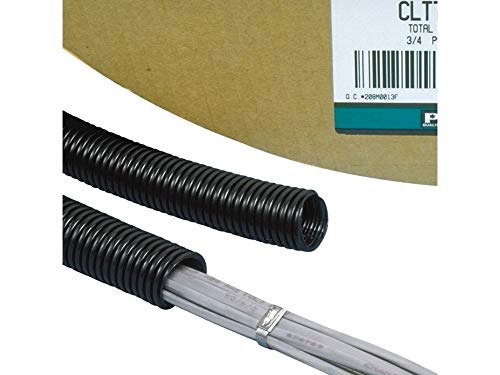 Panduit CLTS25F-C Tubos de tear corrugados sólidos, preto
