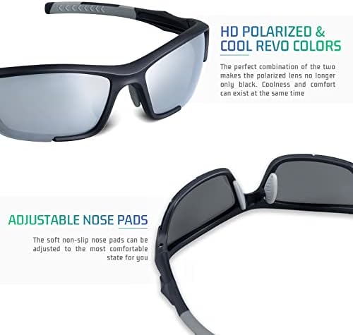 Óculos de sol de beisebol polarizado para startop Sport Sport Ogustes para homens Mulheres 1 ou 5 lentes Ciclismo de ciclismo