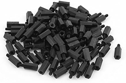 Relés Aexit 100pcs M3 12mm+6mm de nylon spacer hexágo