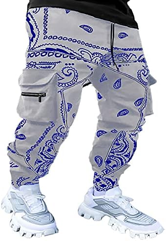 Calça de carga masculina de jlfnya 2023 moda y2k calça de rua de graffiti calças hippie casual side bishankgers calças