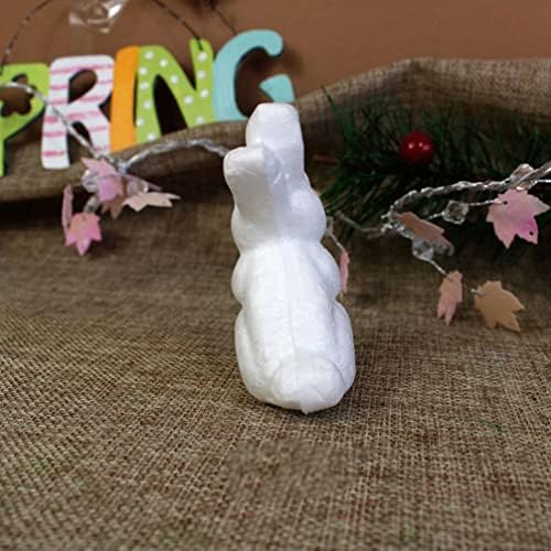 Decoração da mesa de casamento CIIEEO 6pcs Rabbit Rabbit Rabbit 2,8 polegadas Inacabas formas de coelho para artesanato decorações