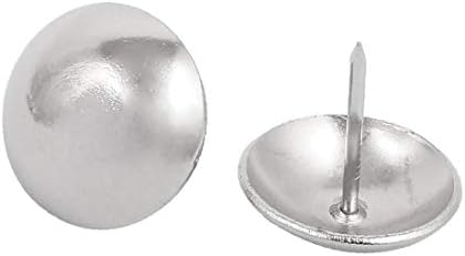 X-Dree 25mm DIA DIA Renovação de aço inoxidável UNIQUENO Decorativo Pin Purn Pin 15pcs (25 mm de diámetro, Acero Inoxidable, Tapicería,