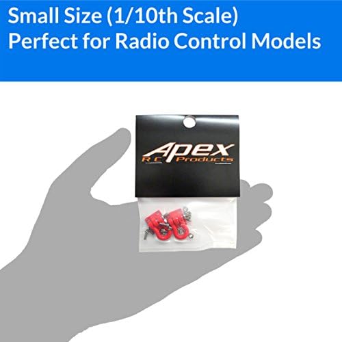 APEX RC PRODUTOS 1/10 RC RAWLER RAWLER SCARE CHACH RED CHACHLES - 2PCS 4051