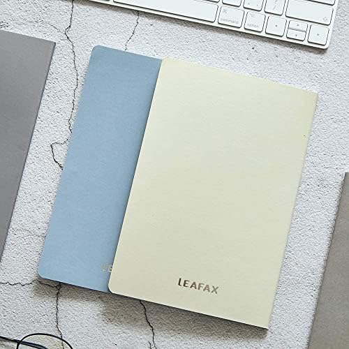 Notebook de composição de pacote Leafax 6 A5 Notebook governado/forrado 8.2x5.5, papel grosso premium para diário forrado, total 240 folhas/480 páginas