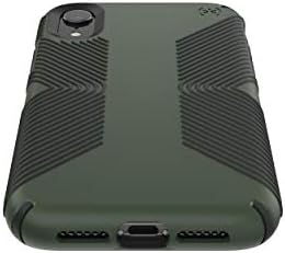 Speck Products Presidio Grip iPhone XR Case, Green empoeirado/Brunswick Black