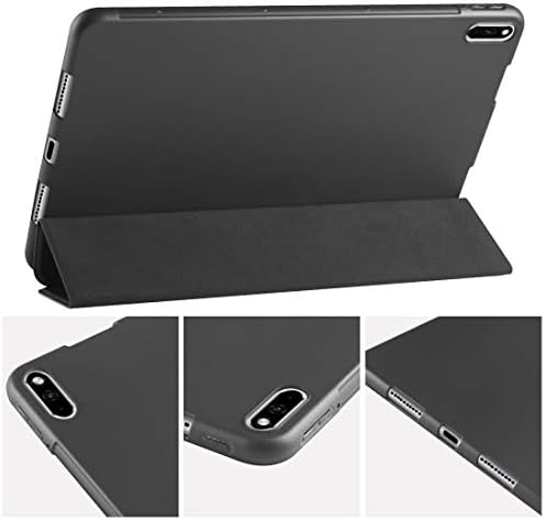Tampa da caixa do tablet Liyong para Huawei Matepad Pro 10,8 polegadas de 3 vezes Flip PU Couather PU + Caixa de Honeycomb à prova