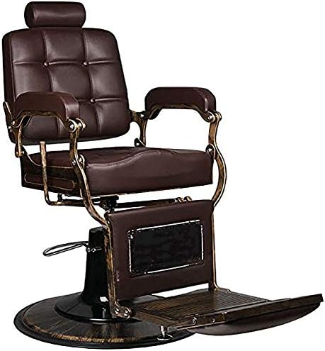 Zhangoo Cutting Cuture Hydraulic Barber Cadeirs Salon Barber Cadeira pode girar 360 graus, a altura pode ser ajustada pela